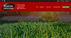 Desktop Screenshot of kablelandscaping.com