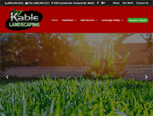 Tablet Screenshot of kablelandscaping.com